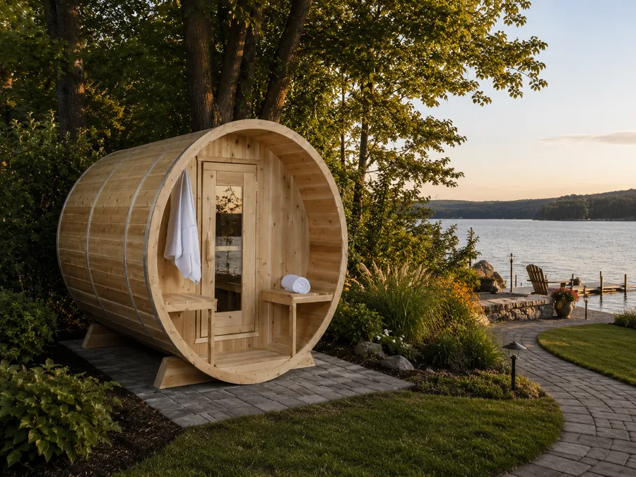 Dundalk Leisurecraft Serenity Barrel Sauna Kit